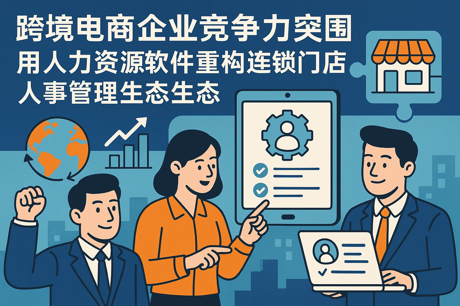 跨境电商企业竞争力突围：用人力资源软件重构连锁门店人事管理生态