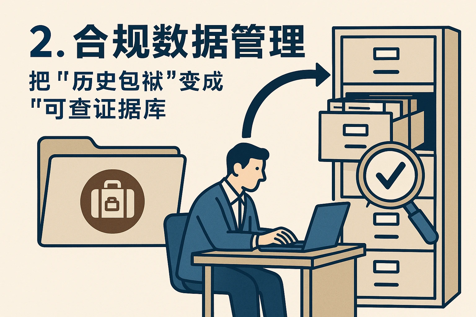 2. 合规数据管理：把“历史包袱”变成“可查证据库”