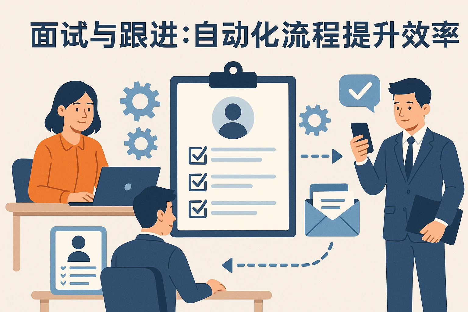 2. 面试与跟进：自动化流程提升效率