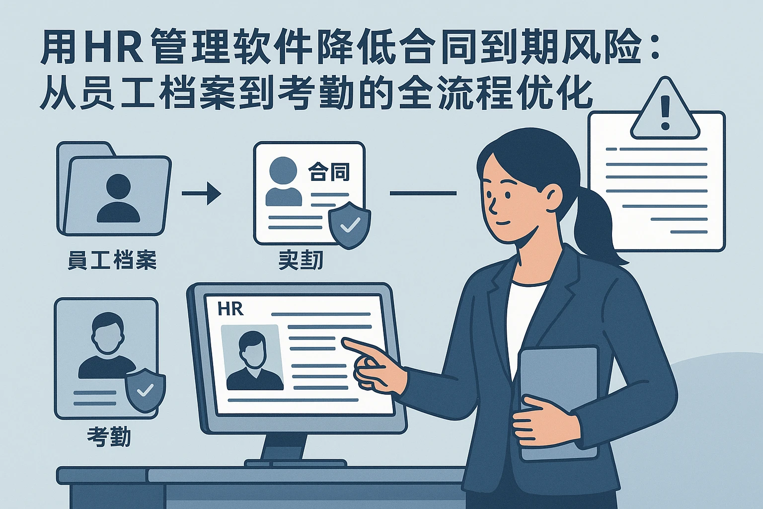 用HR管理软件降低合同到期风险：从员工档案到考勤的全流程优化