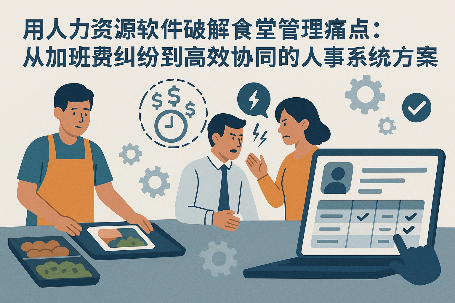 用人力资源软件破解食堂管理痛点：从加班费纠纷到高效协同的人事系统解决方案