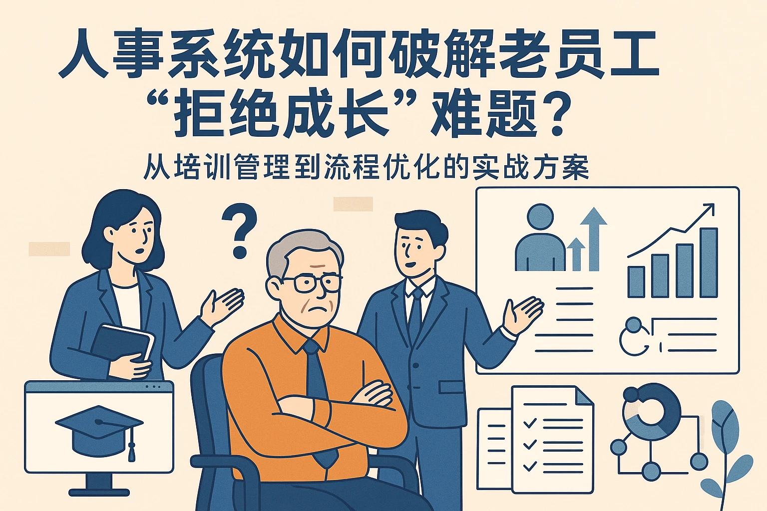 人事系统如何破解老员工“拒绝成长”难题？从培训管理到流程优化的实战方案