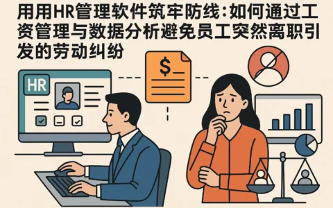 用HR管理软件筑牢防线：如何通过工资管理与数据分析避免员工突然离职引发的劳动纠纷