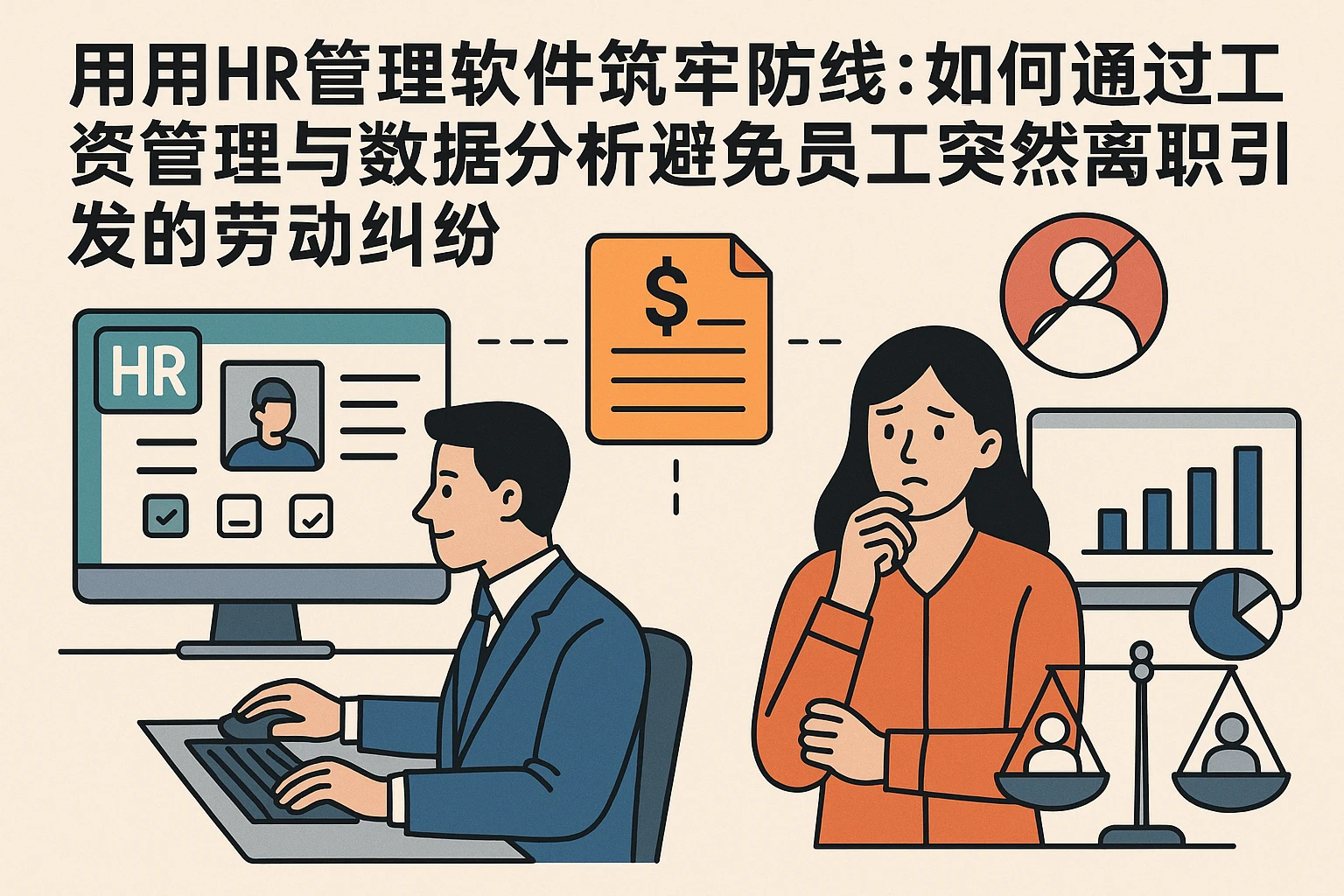 用HR管理软件筑牢防线：如何通过工资管理与数据分析避免员工突然离职引发的劳动纠纷