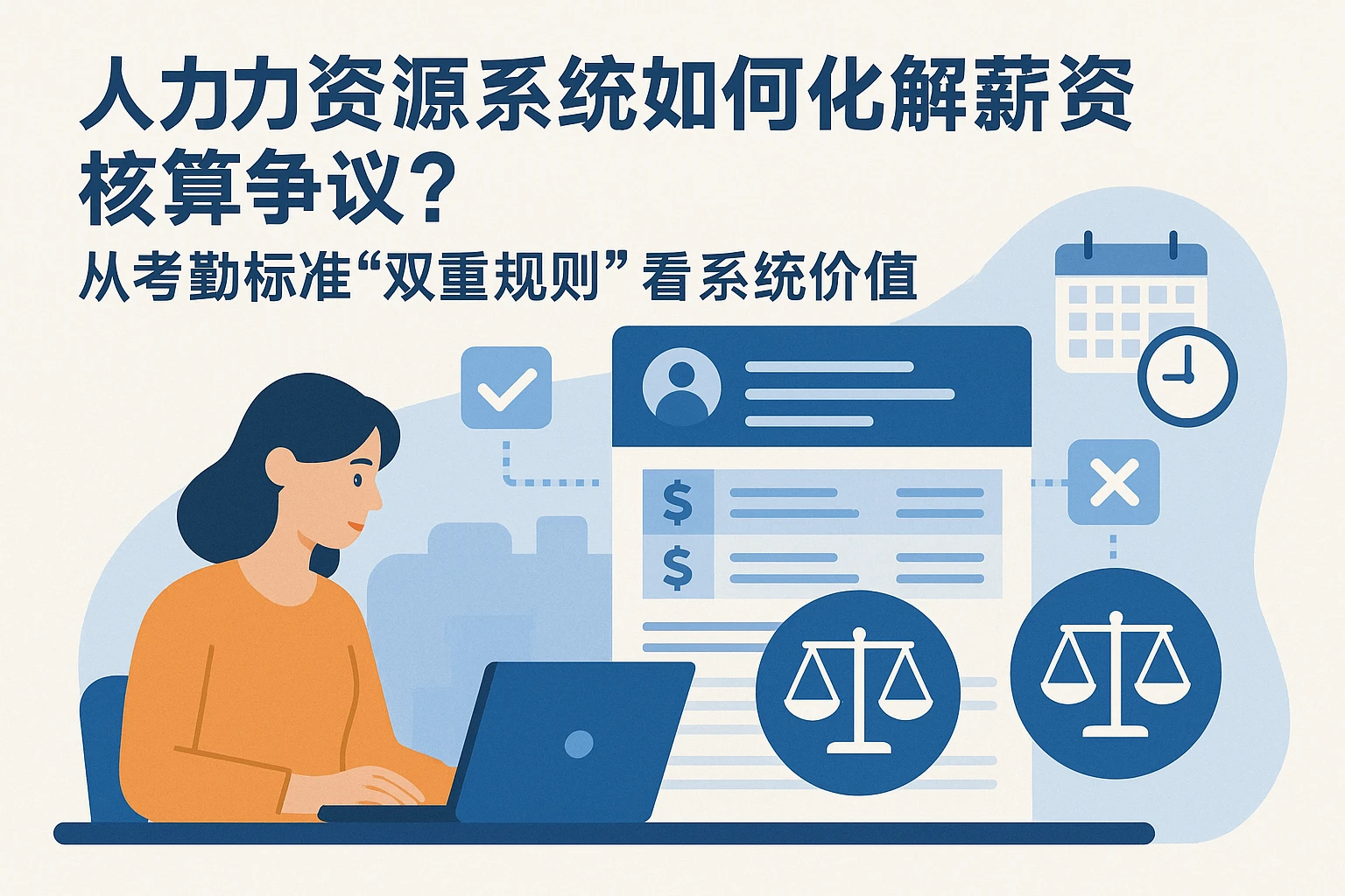 人力资源系统如何化解薪资核算争议？从考勤标准“双重规则”看系统价值