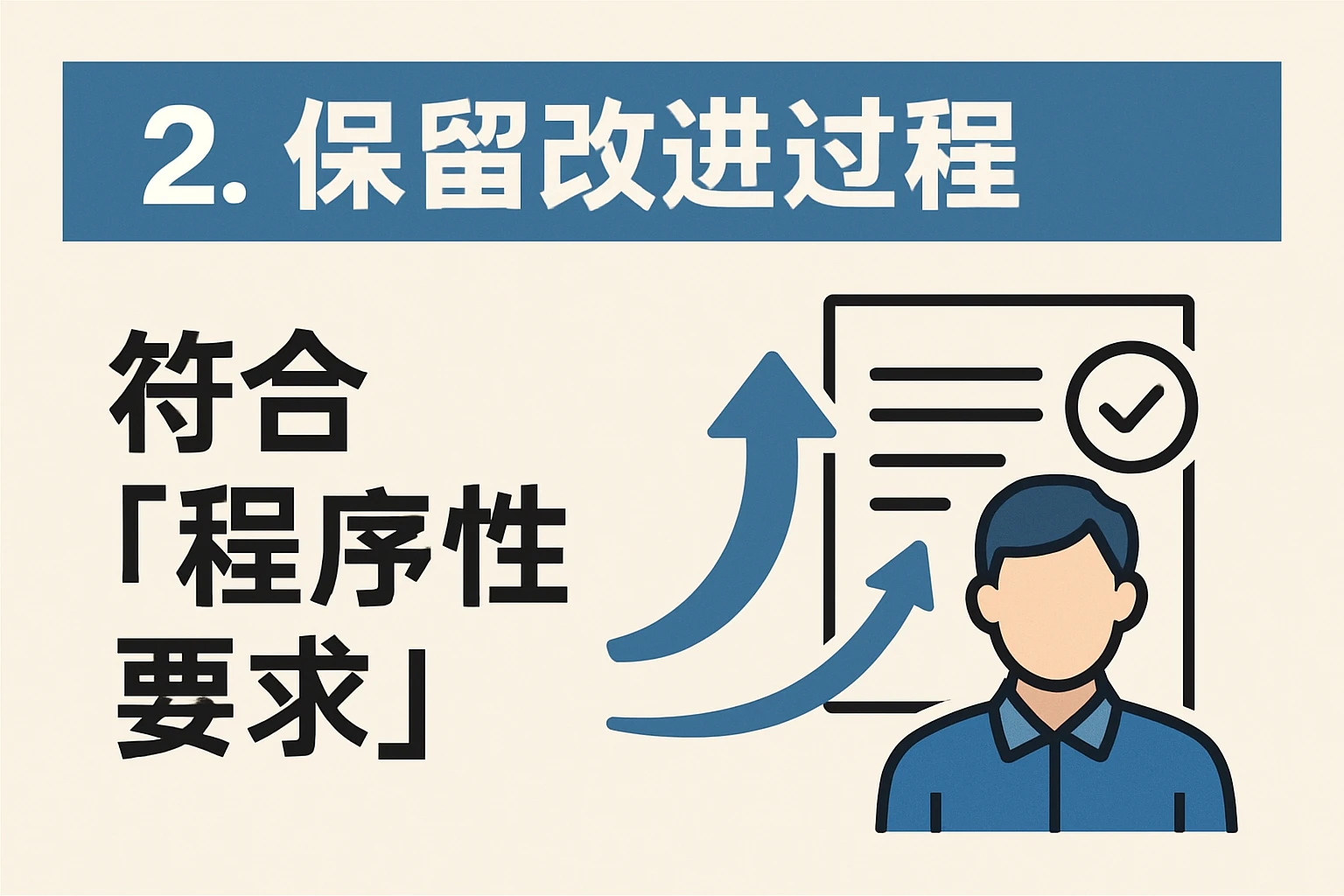 2. 保留改进过程，符合“程序性要求”
