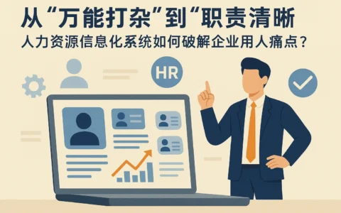 从“万能打杂”到“职责清晰”：人力资源信息化系统如何破解企业用人痛点？