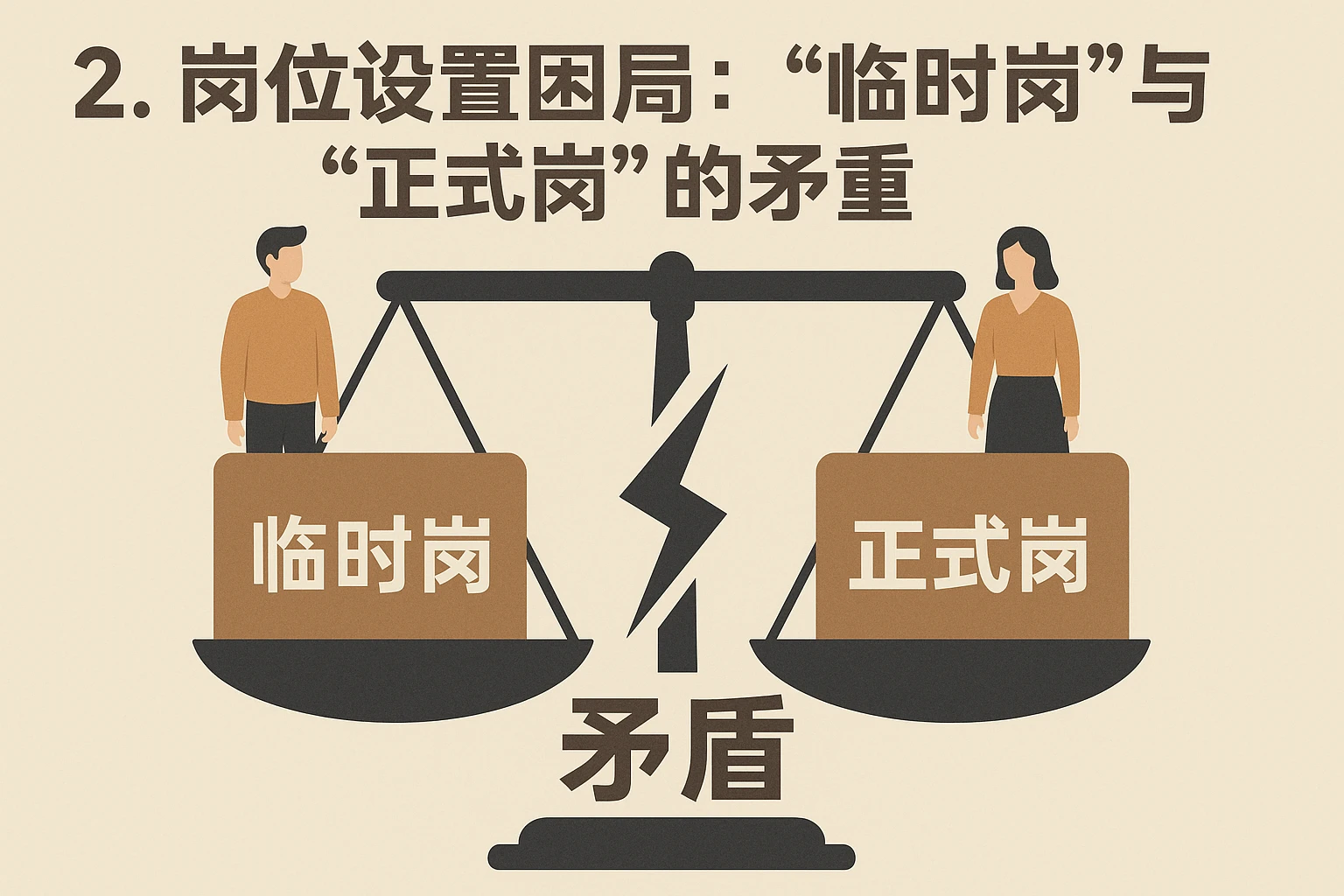 2. 岗位设置困局：“临时岗”与“正式岗”的矛盾