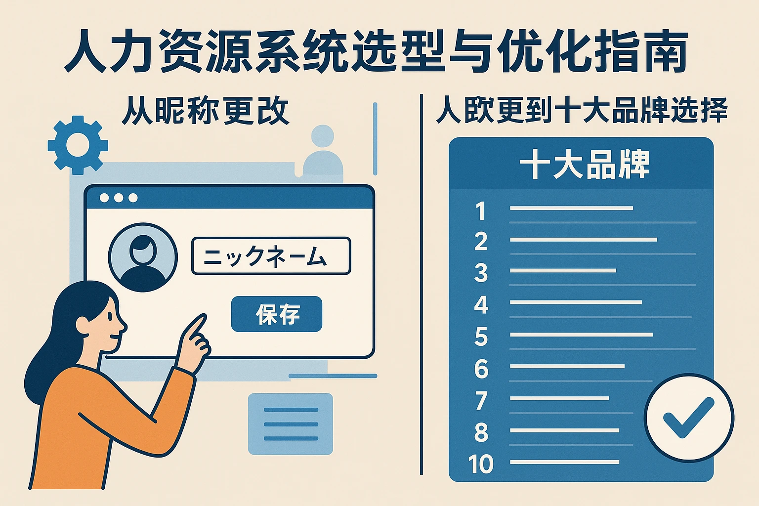 人力资源系统选型与优化指南：从昵称更改到十大品牌选择