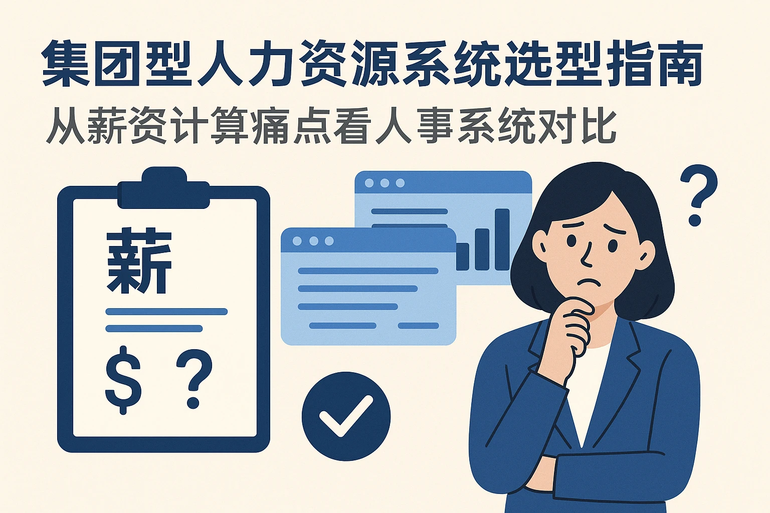 集团型人力资源系统选型指南：从薪资计算痛点看人事系统对比
