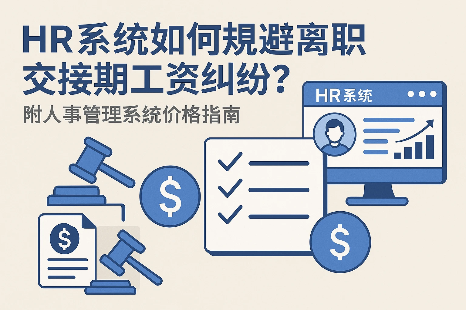HR系统如何规避离职交接期工资纠纷？附人事管理系统价格指南