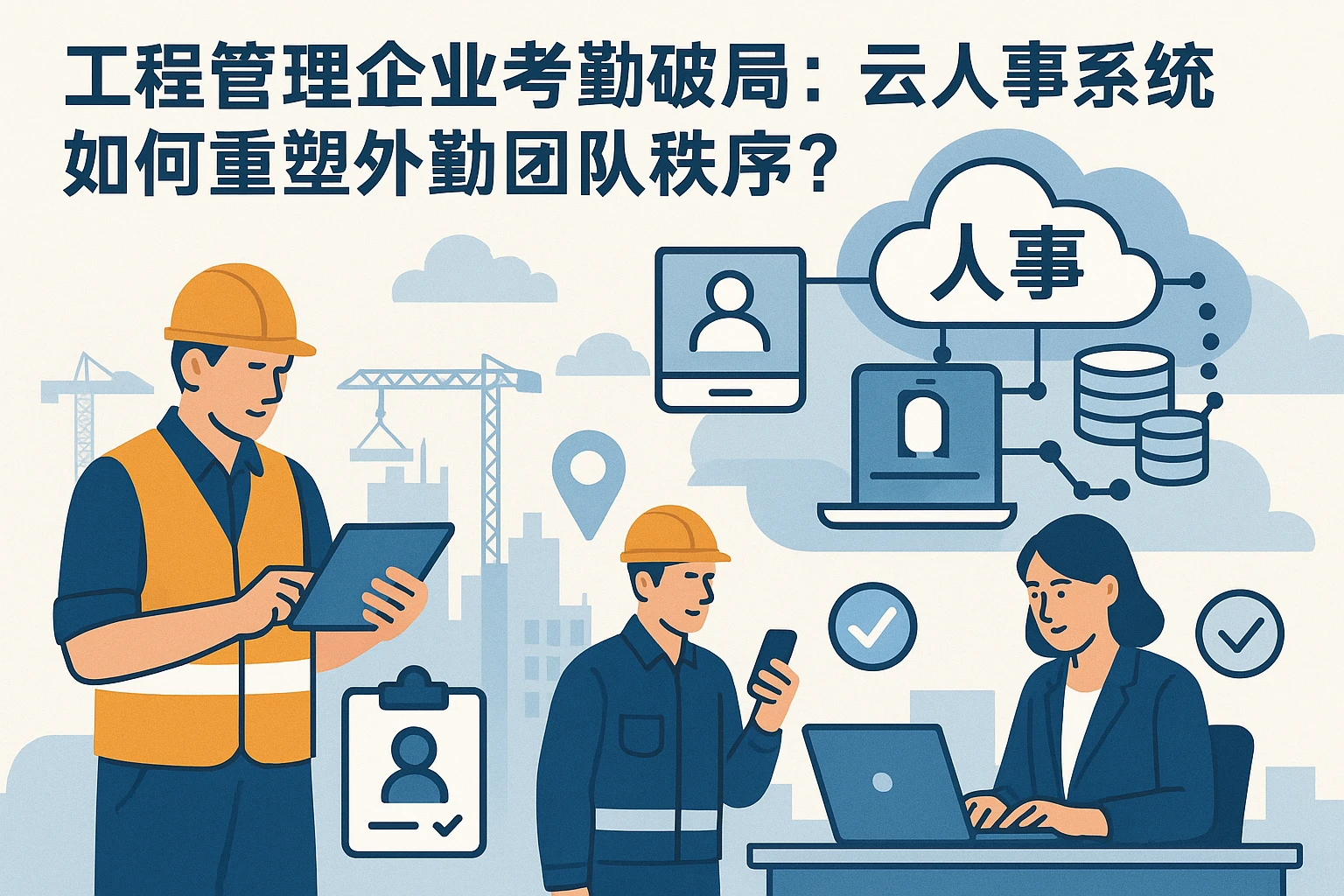 工程管理企业考勤破局：云人事系统如何重塑外勤团队秩序？
