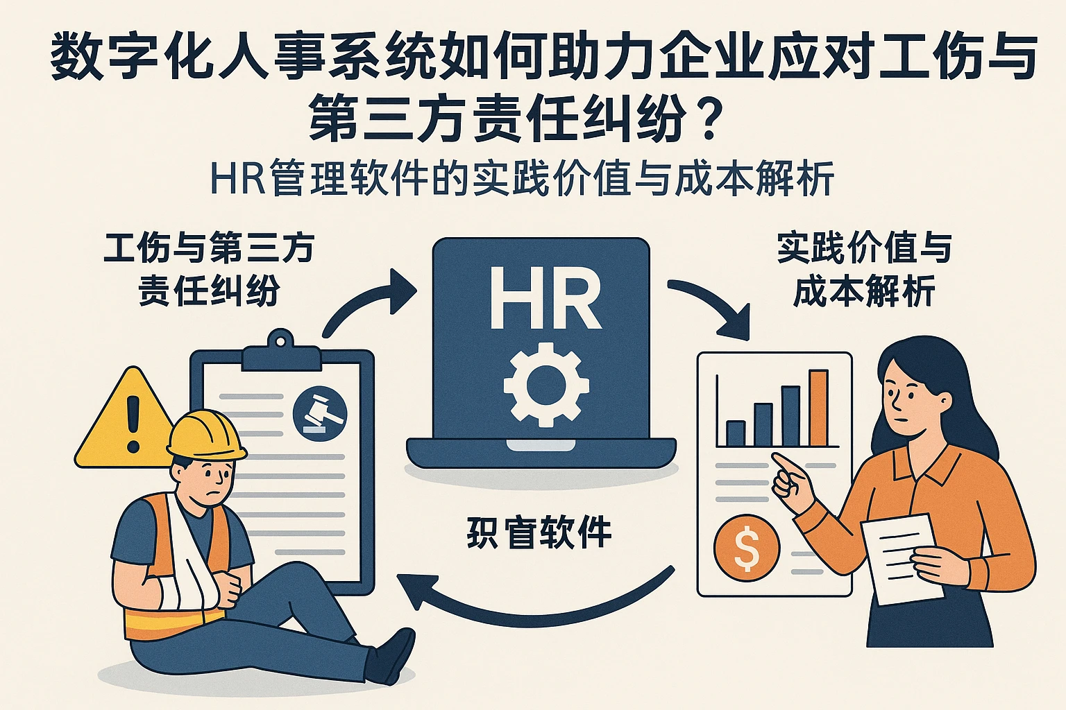 数字化人事系统如何助力企业应对工伤与第三方责任纠纷？HR管理软件的实践价值与成本解析