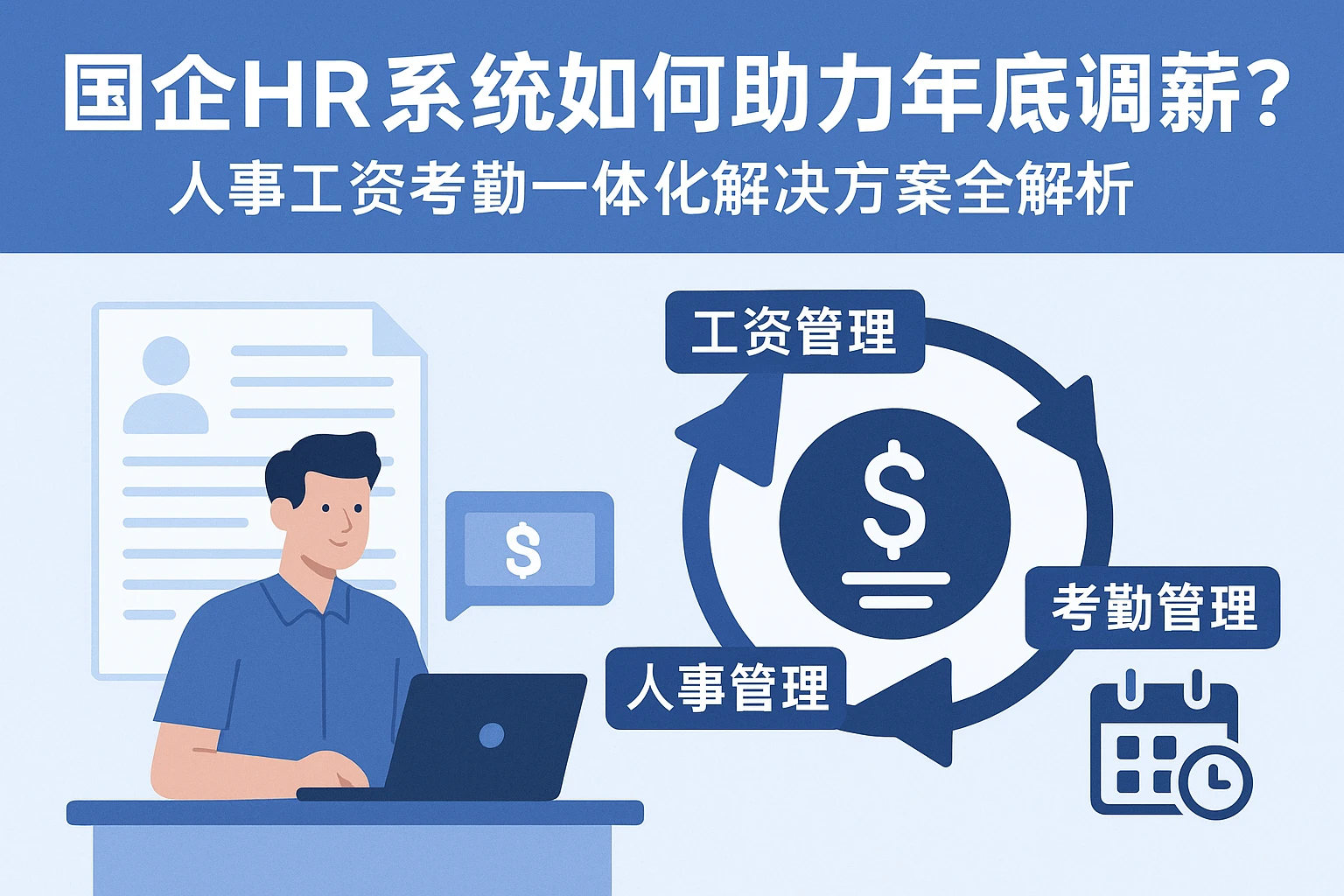 国企HR系统如何助力年底调薪？人事工资考勤一体化解决方案全解析