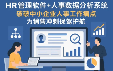 HR管理软件+人事数据分析系统：破解中小企业人事工作痛点，为销售冲刺保驾护航