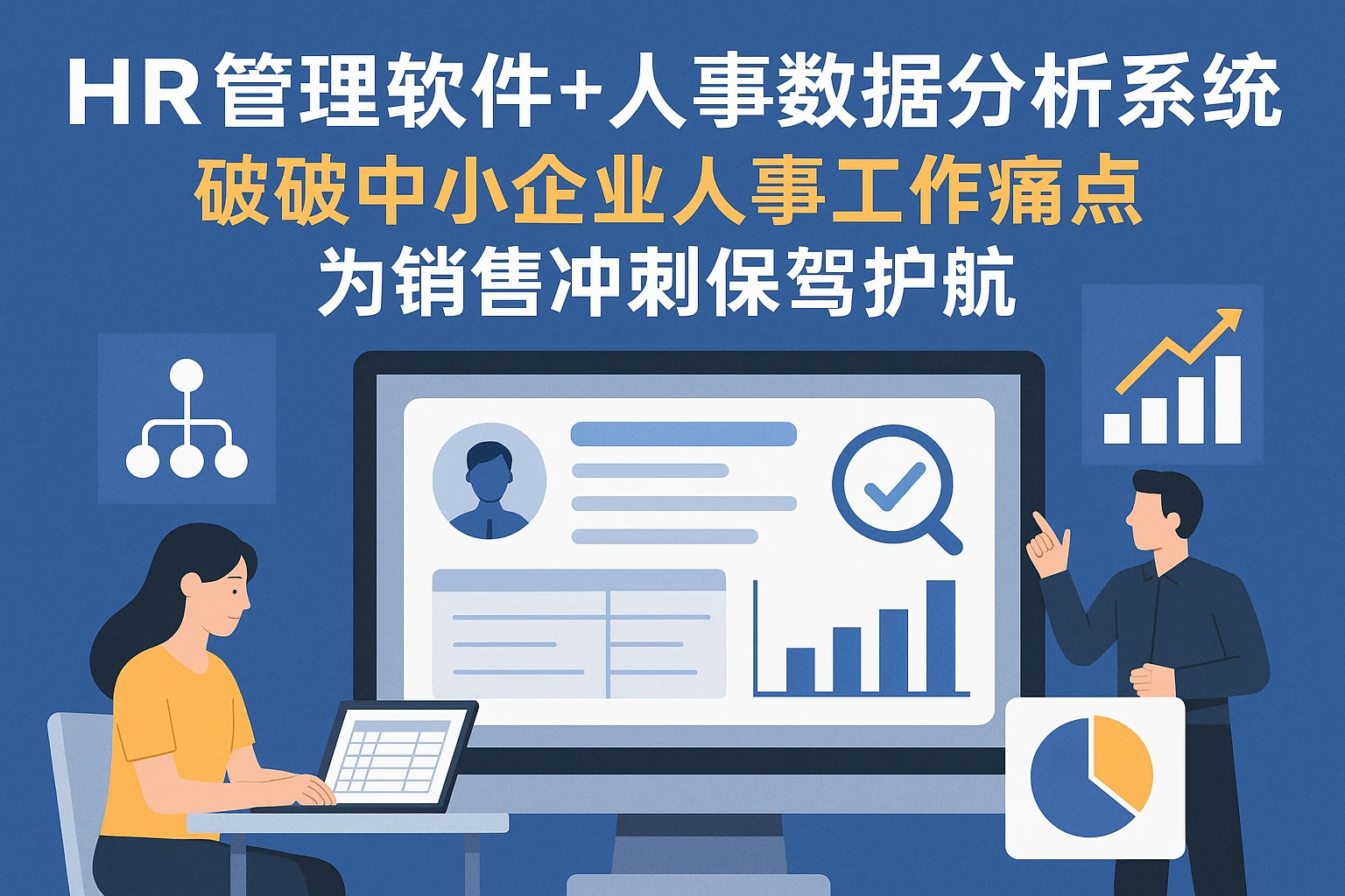 HR管理软件+人事数据分析系统：破解中小企业人事工作痛点，为销售冲刺保驾护航