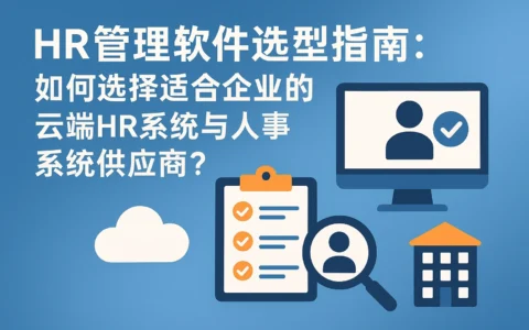HR管理软件选型指南：如何选择适合企业的云端HR系统与人事系统供应商？