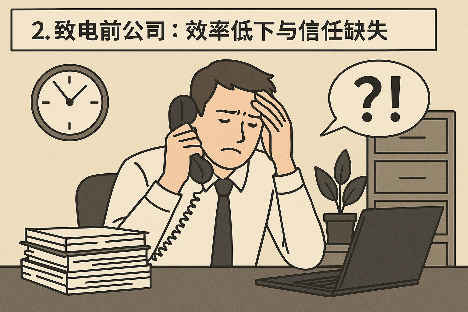 2. 致电前公司：效率低下与信任缺失