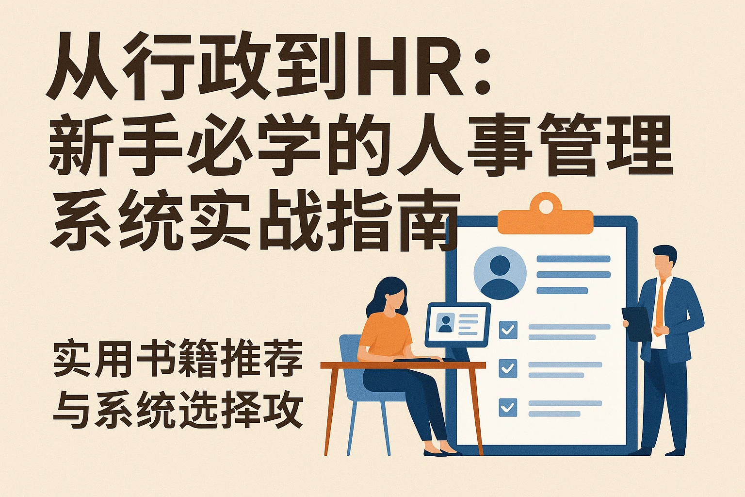 从行政到HR：新手必学的人事管理系统实战指南——附实用书籍推荐与系统选择攻略