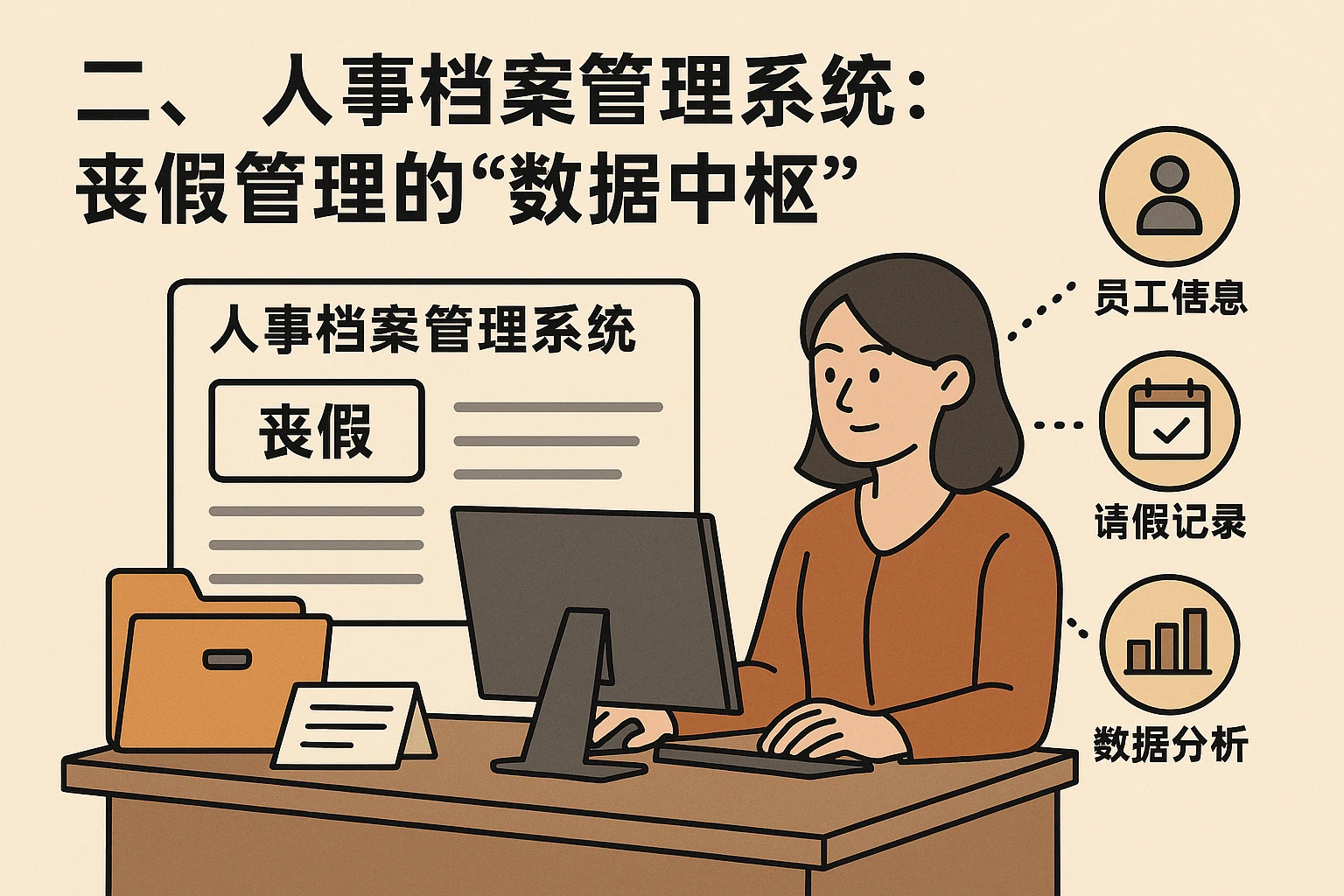 二、人事档案管理系统：丧假管理的“数据中枢”