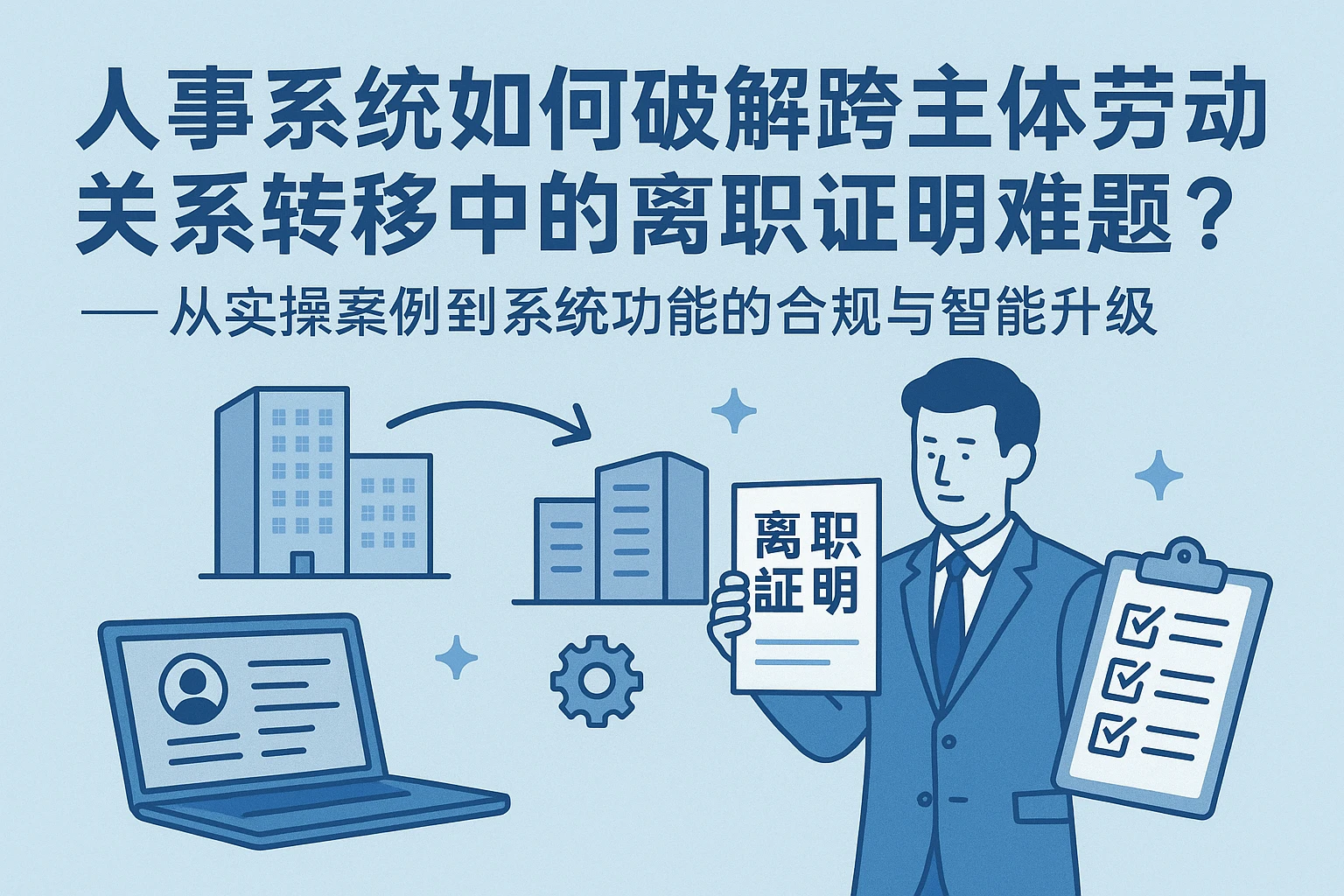 人事系统如何破解跨主体劳动关系转移中的离职证明难题？——从实操案例到系统功能的合规与智能升级