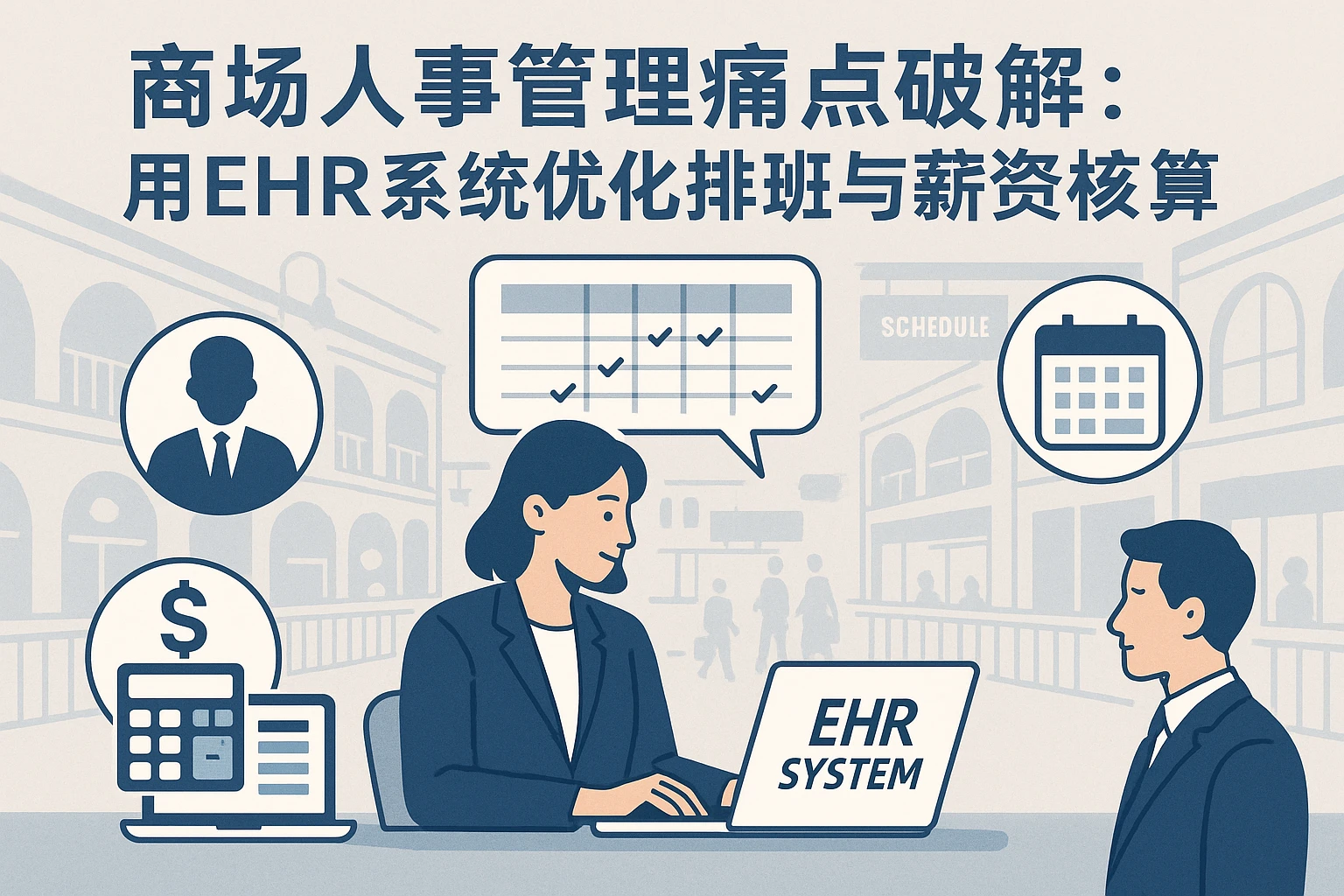 商场人事管理痛点破解：用EHR系统优化排班与薪资核算