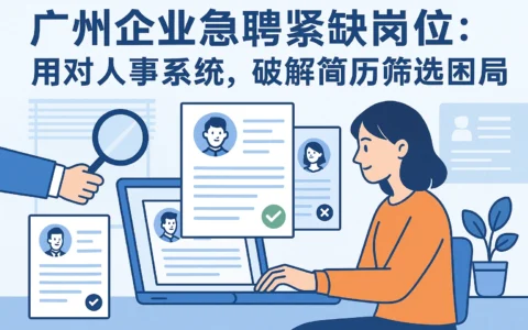 广州企业急聘紧缺岗位：用对人事系统，破解简历筛选困局