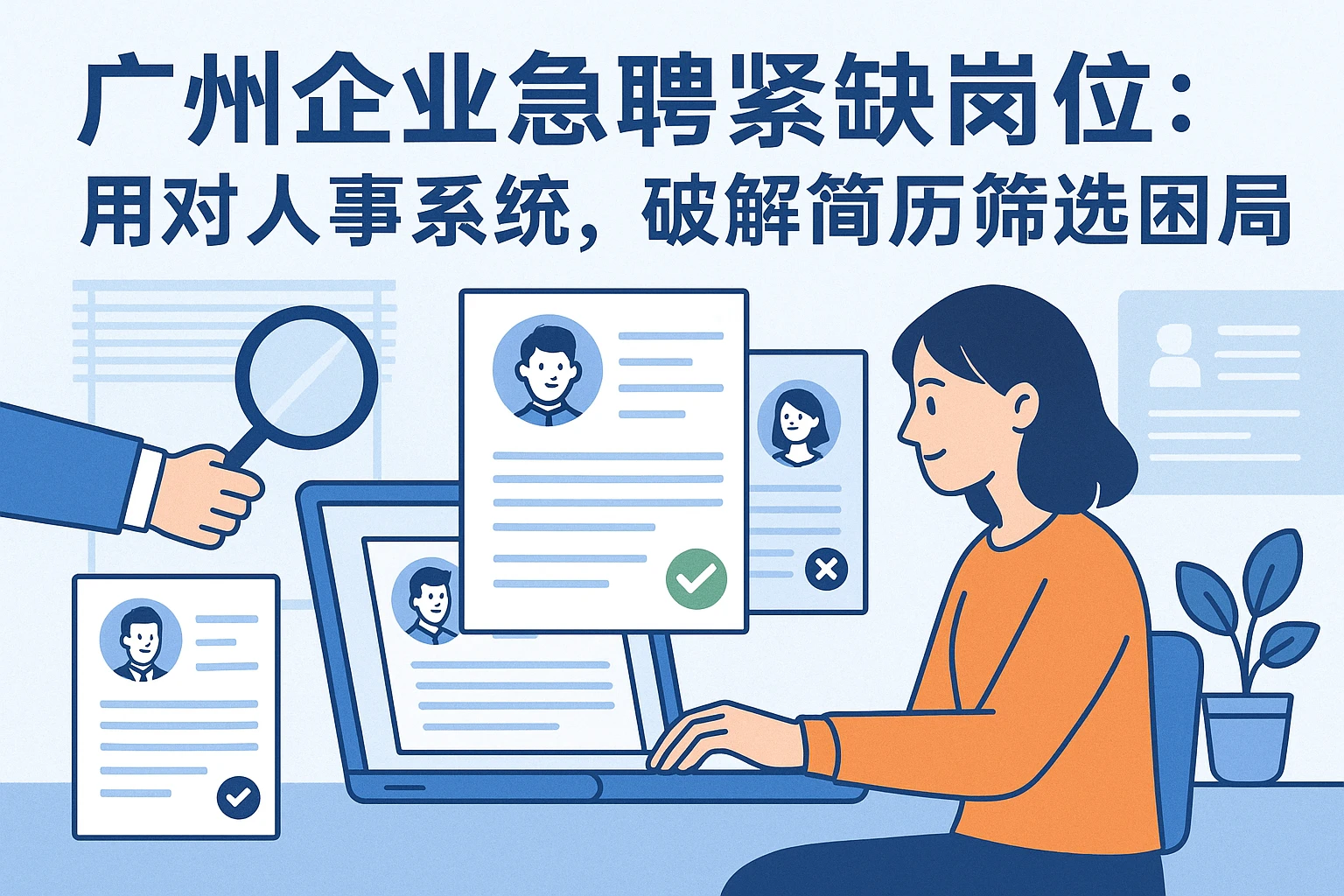 广州企业急聘紧缺岗位：用对人事系统，破解简历筛选困局