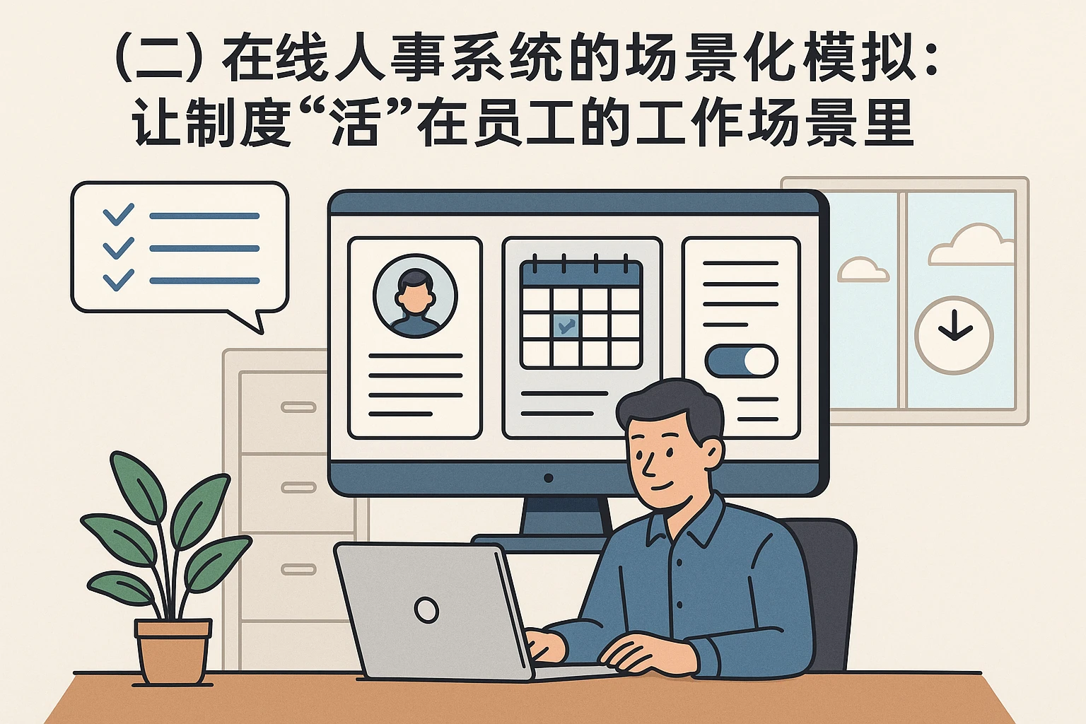 （二）在线人事系统的场景化模拟：让制度“活”在员工的工作场景里