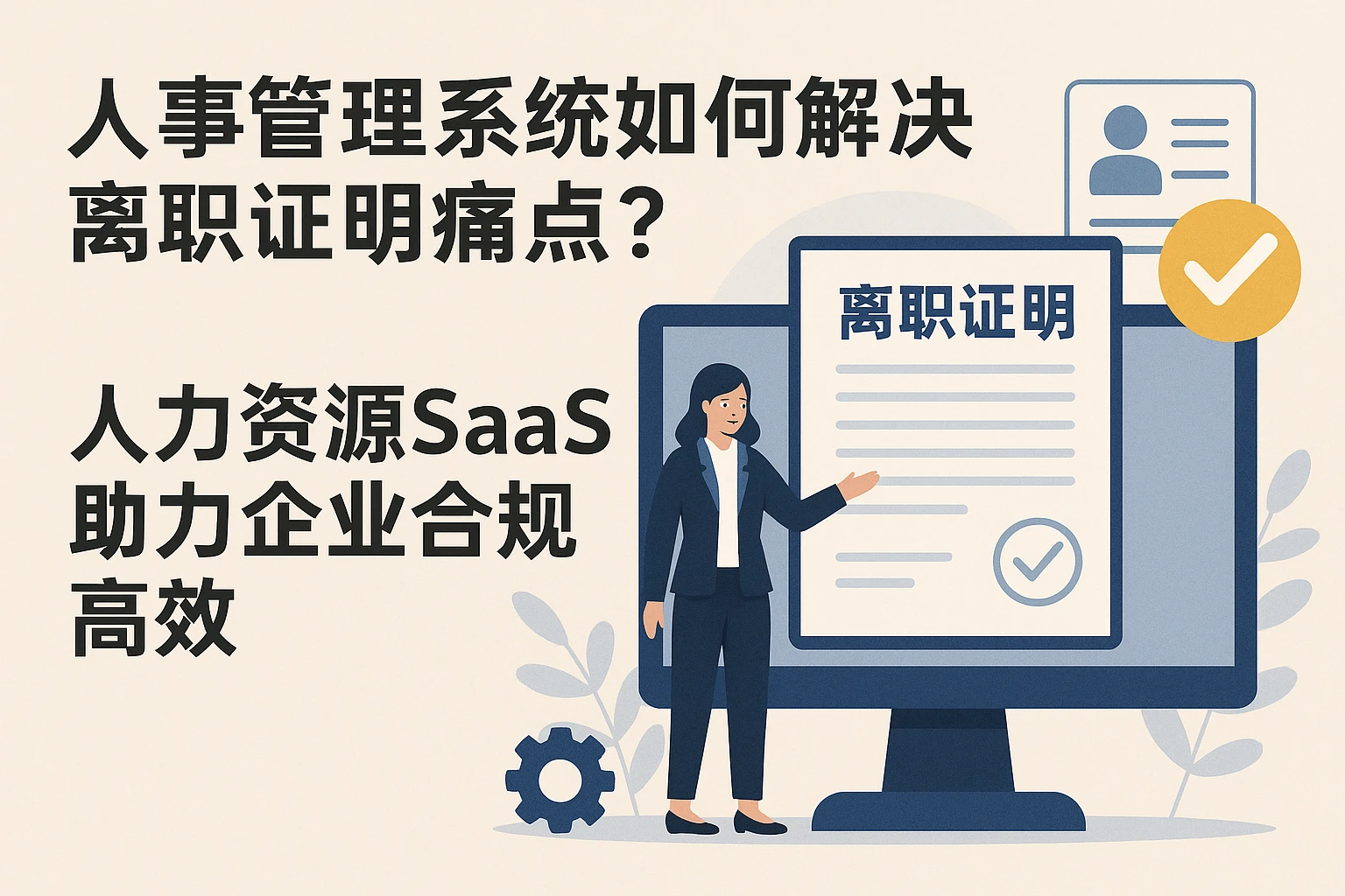 人事管理系统如何解决离职证明痛点？人力资源SaaS助力企业合规高效