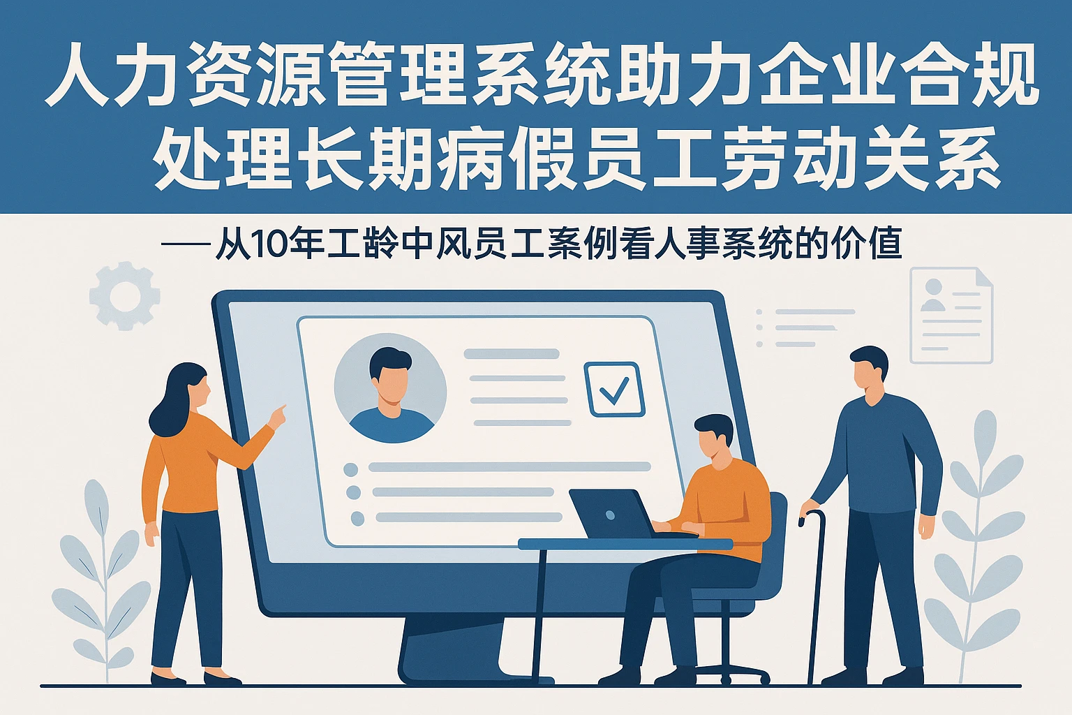 人力资源管理系统助力企业合规处理长期病假员工劳动关系——从10年工龄中风员工案例看人事系统的价值