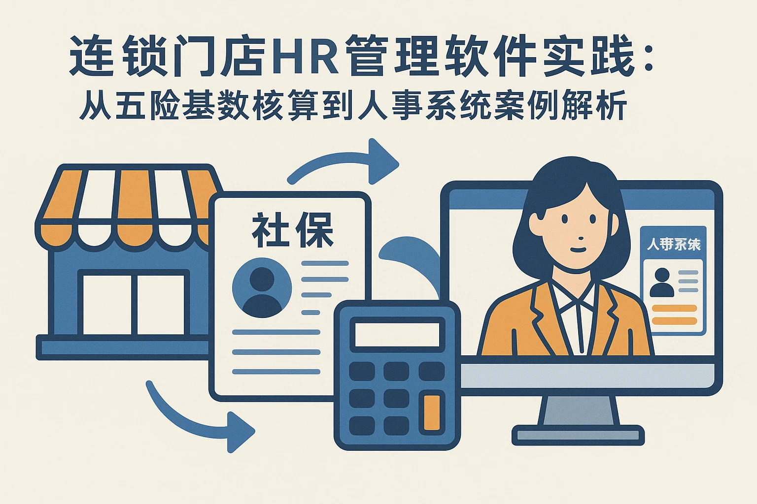 连锁门店HR管理软件实践：从五险基数核算到人事系统案例解析