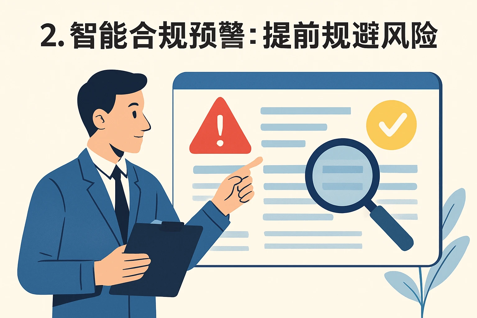 2. 智能合规预警：提前规避风险
