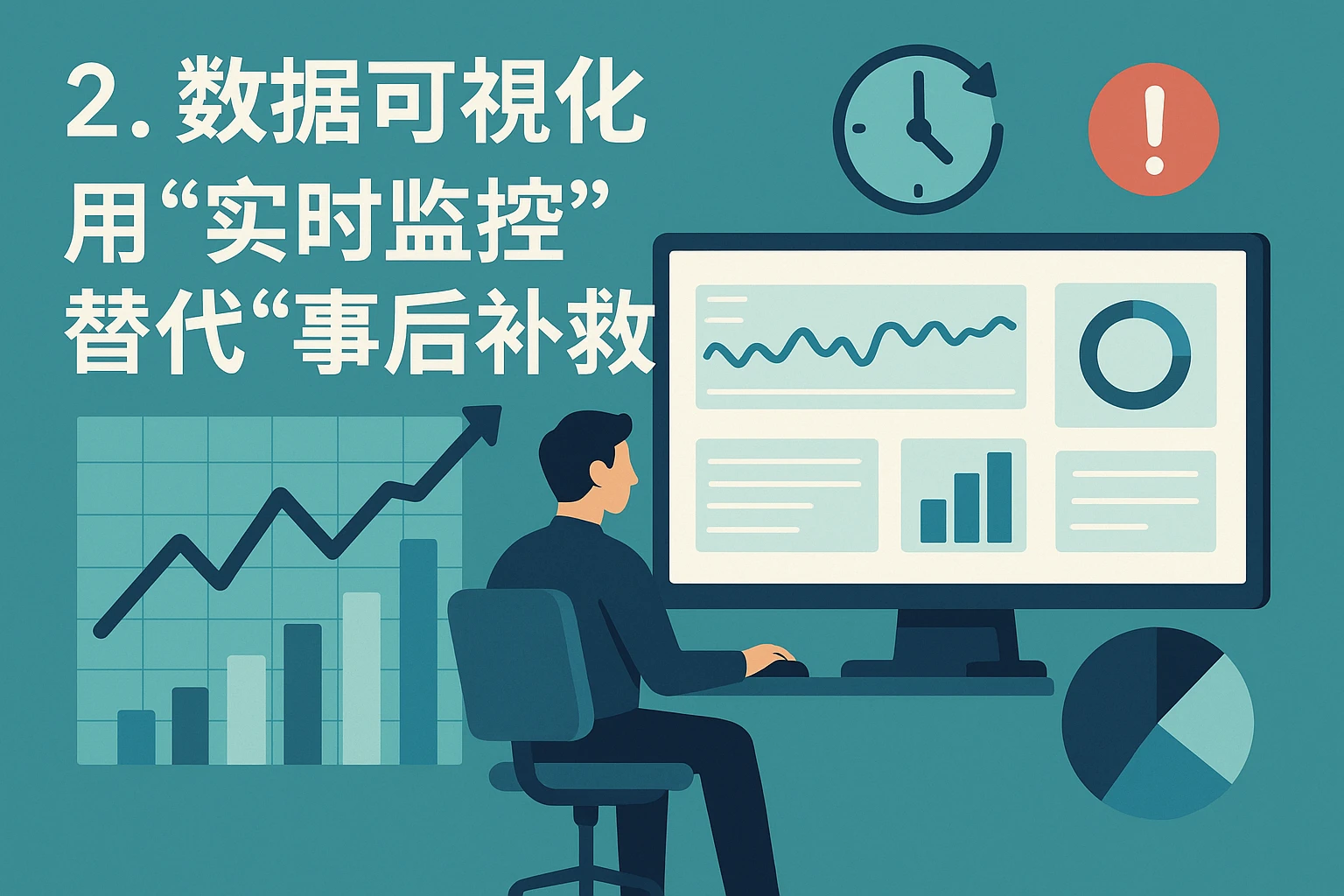 2. 数据可视化：用“实时监控”替代“事后补救”