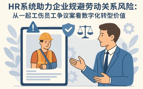 HR系统助力企业规避劳动关系风险：从一起工伤员工争议案看数字化转型价值