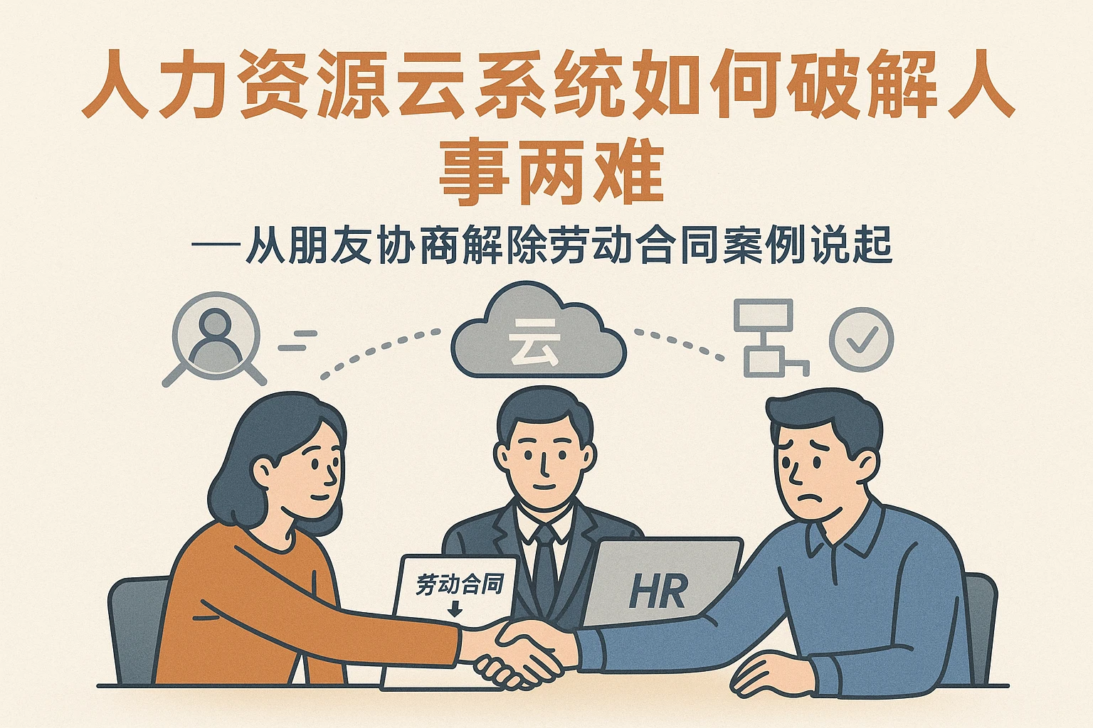 人力资源云系统如何破解人事两难——从朋友协商解除劳动合同案例说起