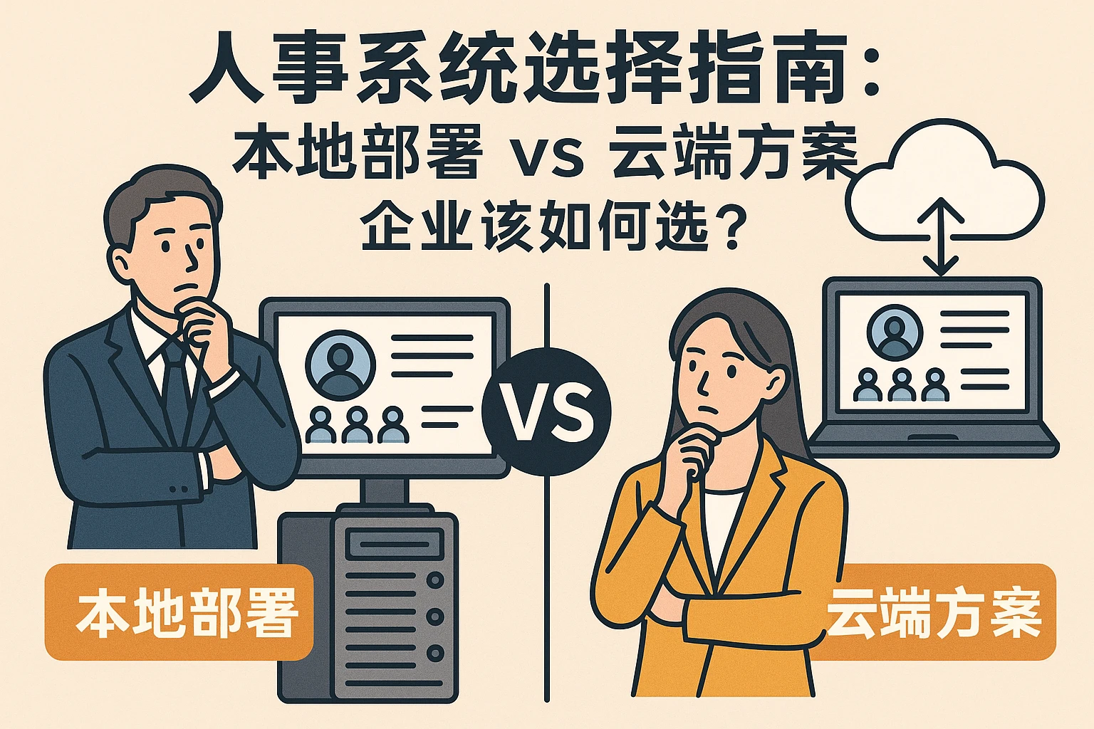 人事系统选择指南：本地部署vs云端方案，企业该如何选？