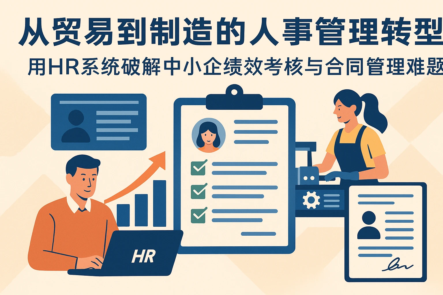 从贸易到制造的人事管理转型：用HR系统破解中小企绩效考核与合同管理难题