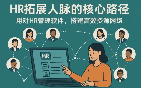 HR拓展人脉的核心路径:用对HR管理软件,搭建高效资源网络