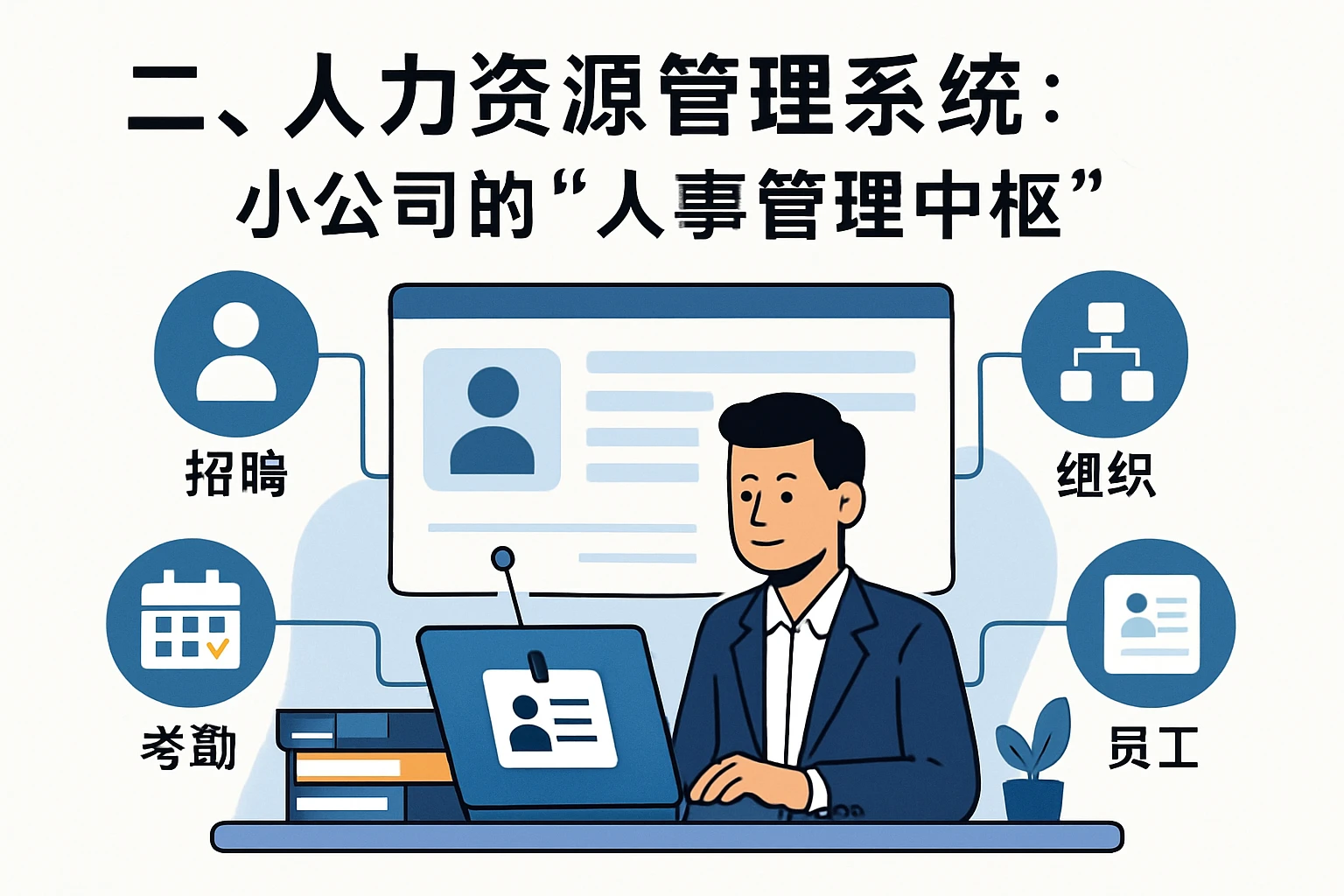 二、人力资源管理系统：小公司的“人事管理中枢”