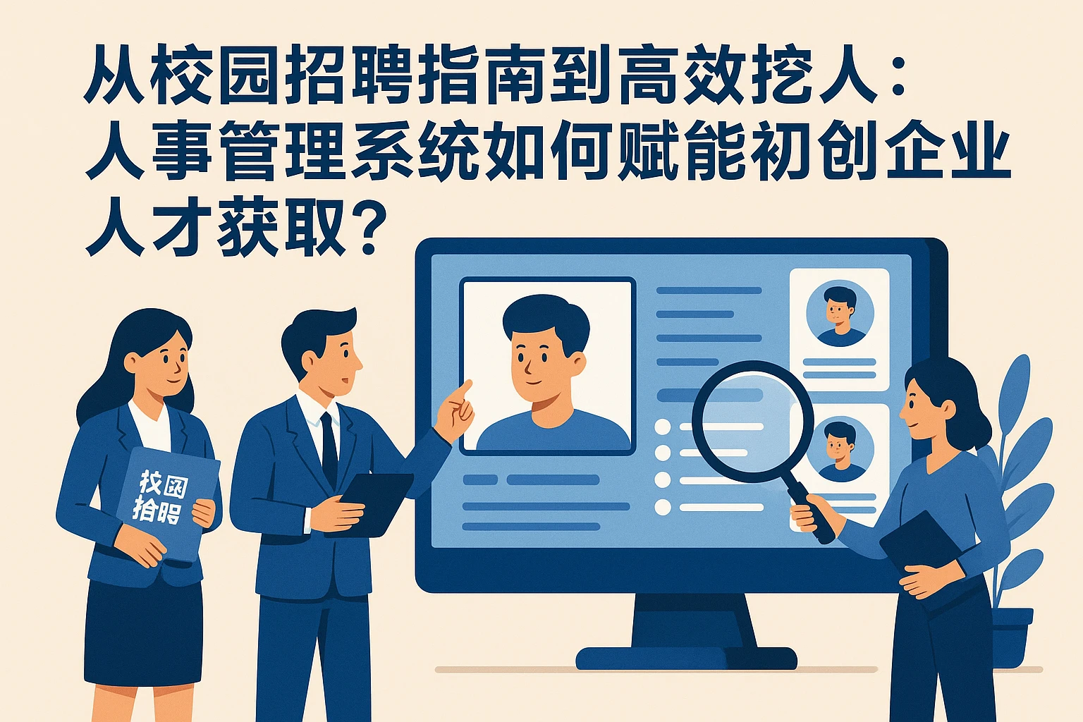 从校园招聘指南到高效挖人：人事管理系统如何赋能初创企业人才获取？