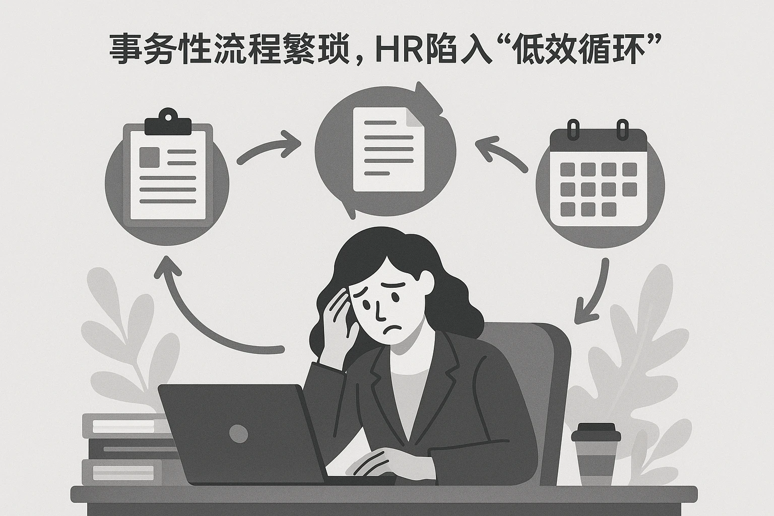 2. 事务性流程繁琐，HR陷入“低效循环”