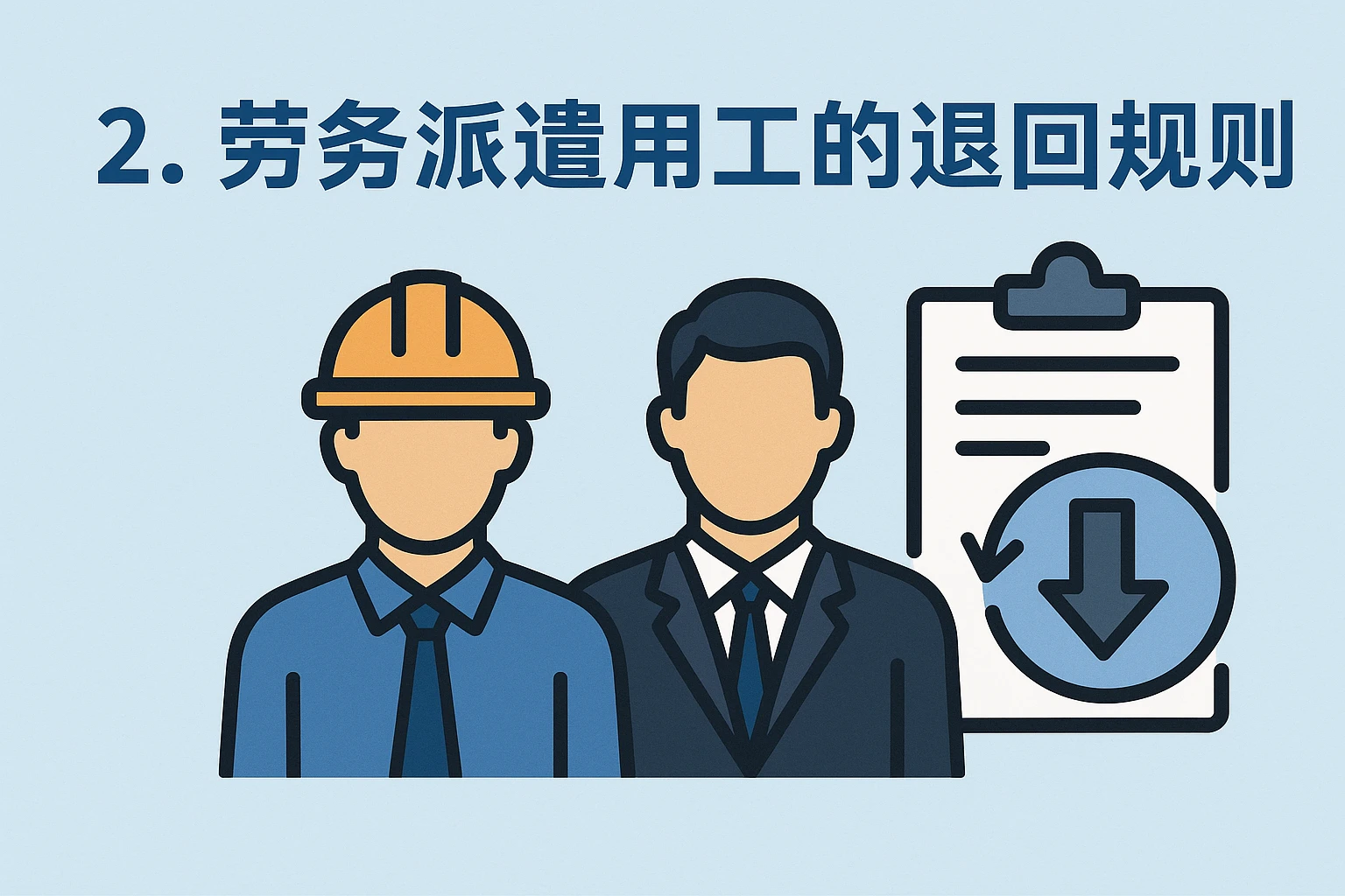 2. 劳务派遣用工的退回规则