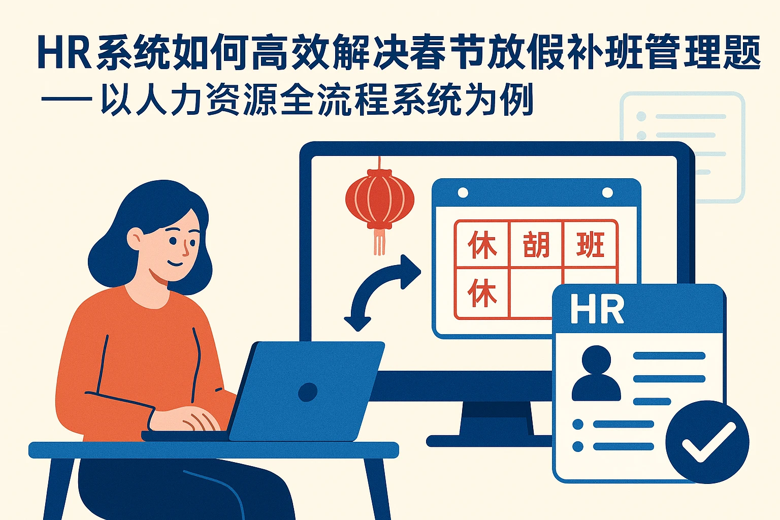 HR系统如何高效解决春节放假补班管理难题——以人力资源全流程系统为例