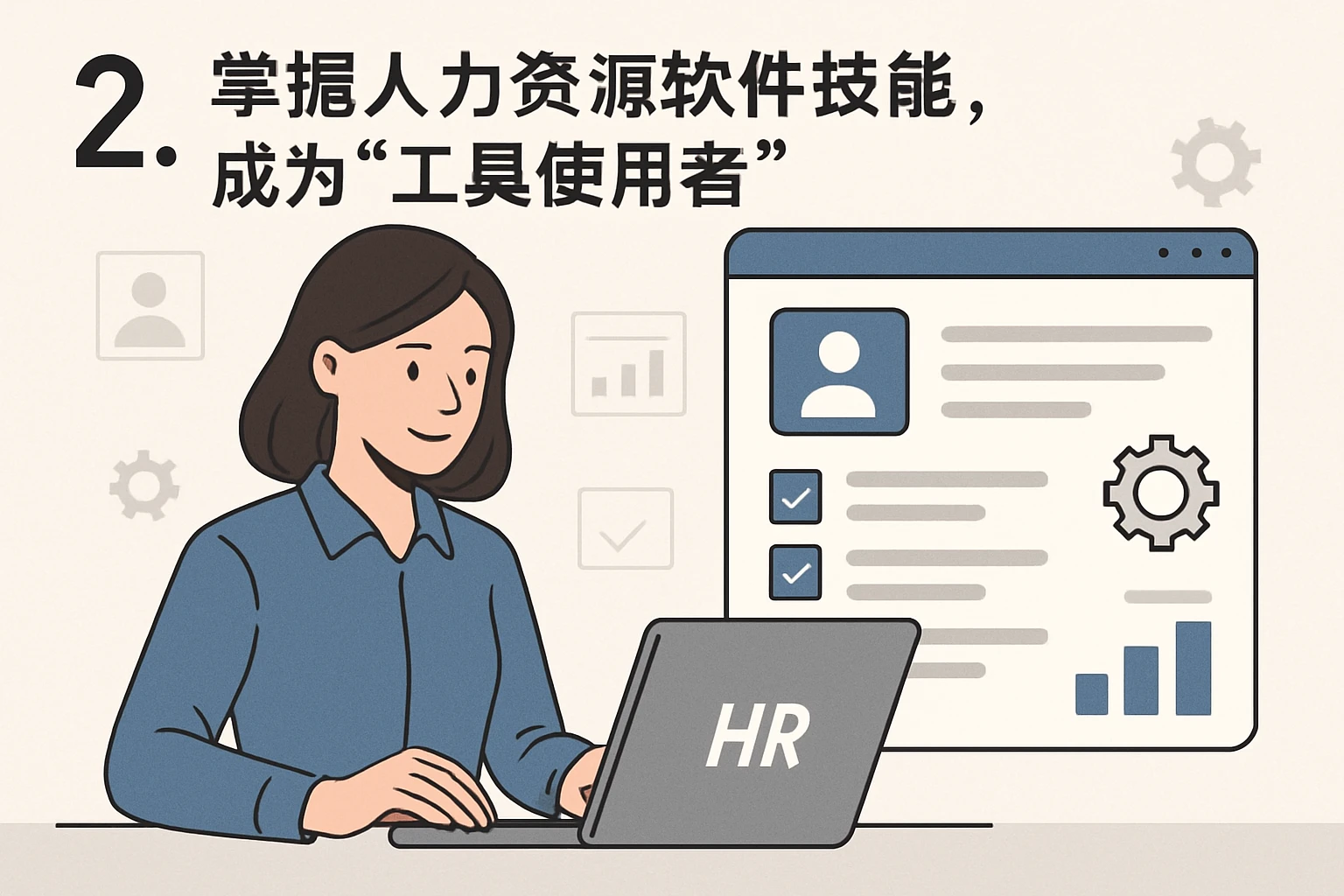 2. 掌握人力资源软件技能，成为“工具使用者”