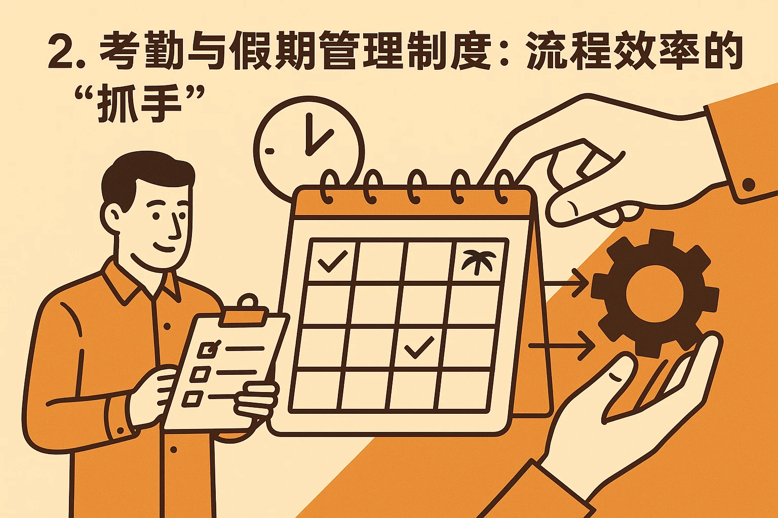 2. 考勤与假期管理制度：流程效率的“抓手”