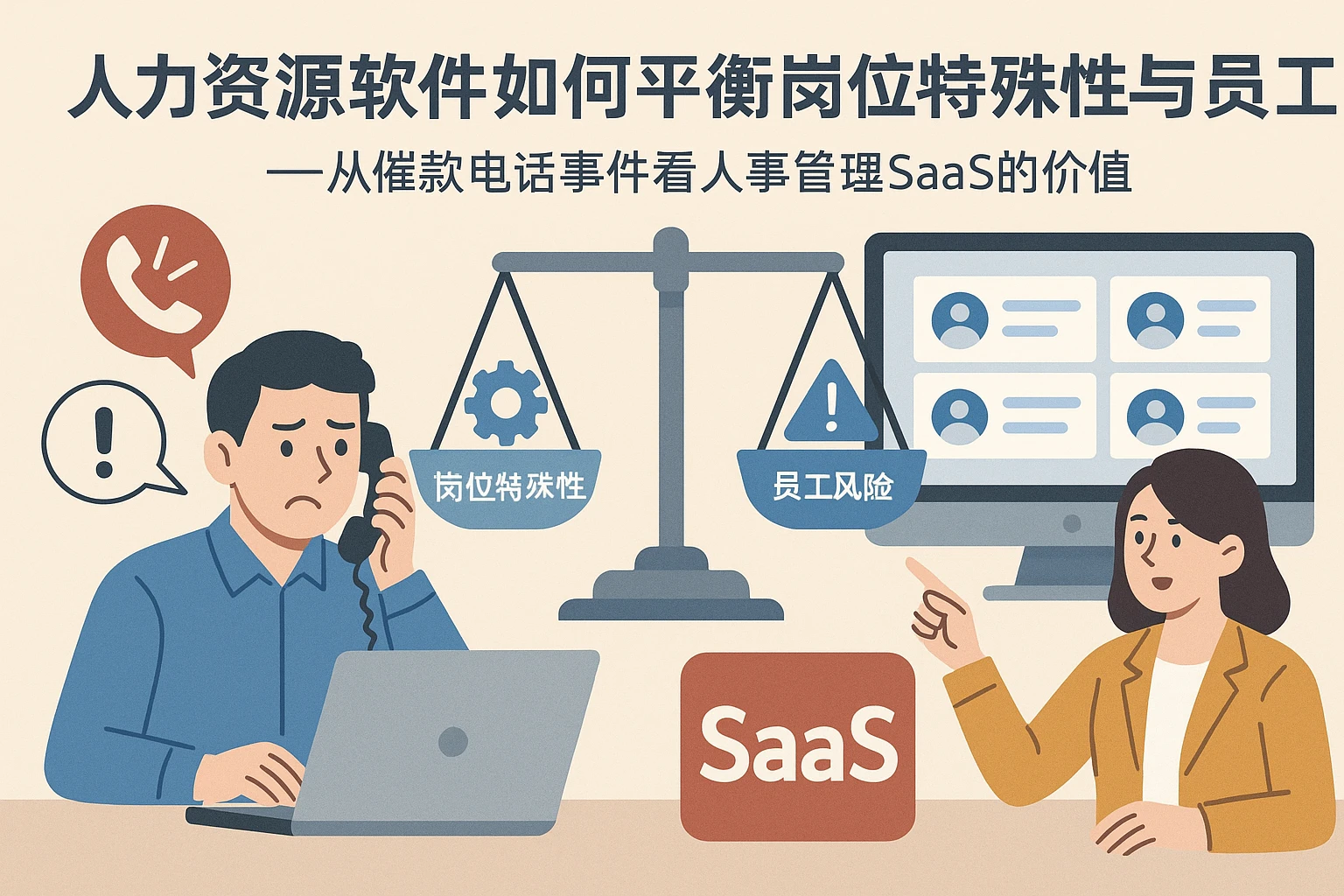 人力资源软件如何平衡岗位特殊性与员工风险——从催款电话事件看人事管理SaaS的价值