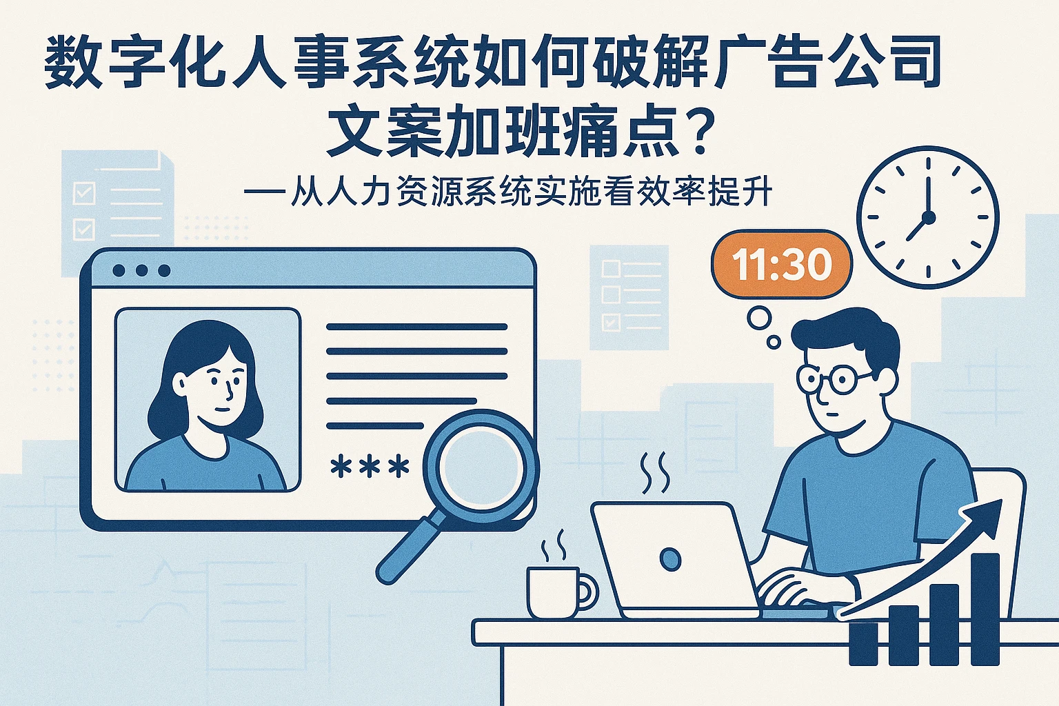 数字化人事系统如何破解广告公司文案加班痛点？——从人力资源系统实施看效率提升