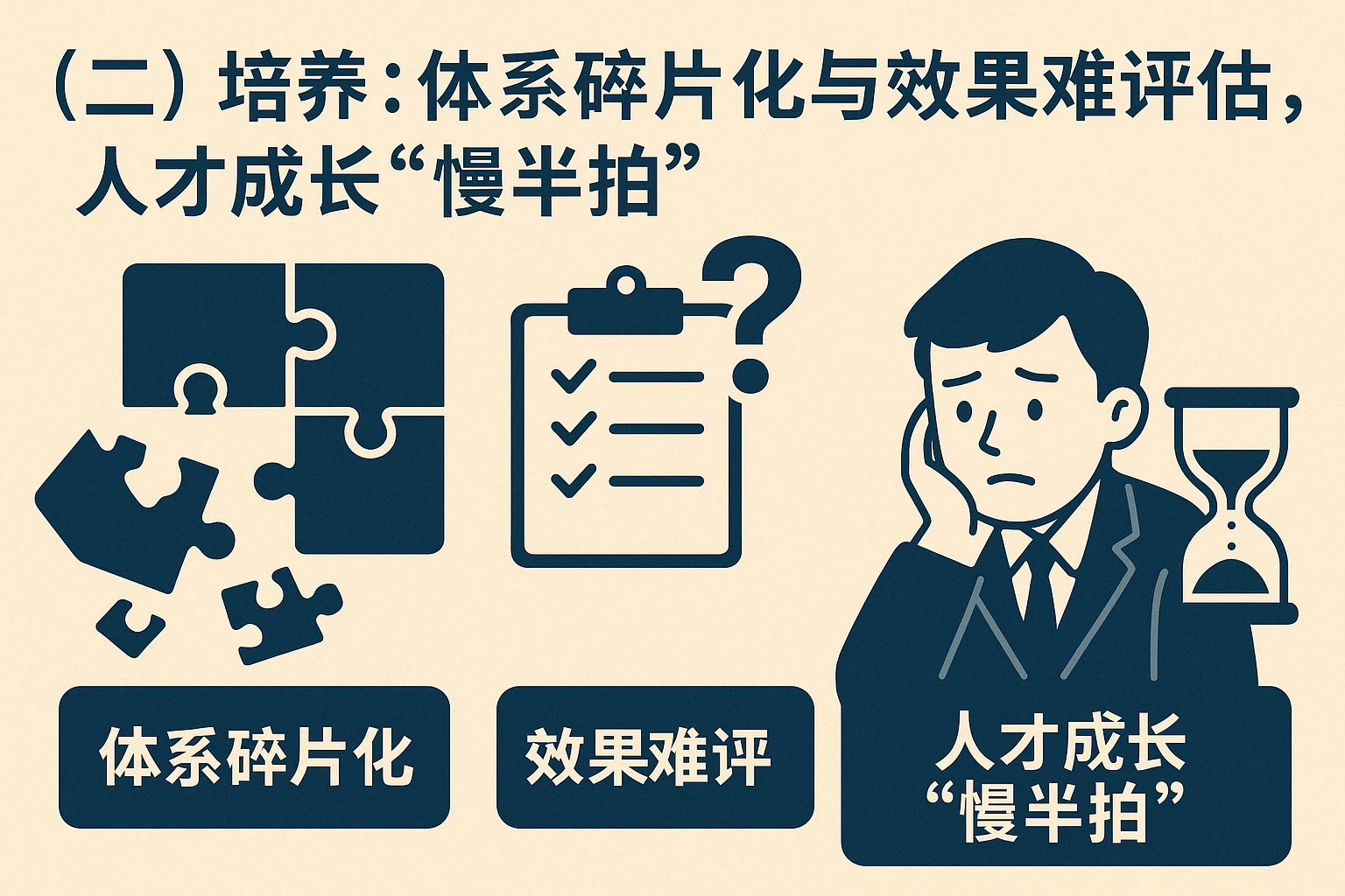 （二）培养：体系碎片化与效果难评估，人才成长“慢半拍”