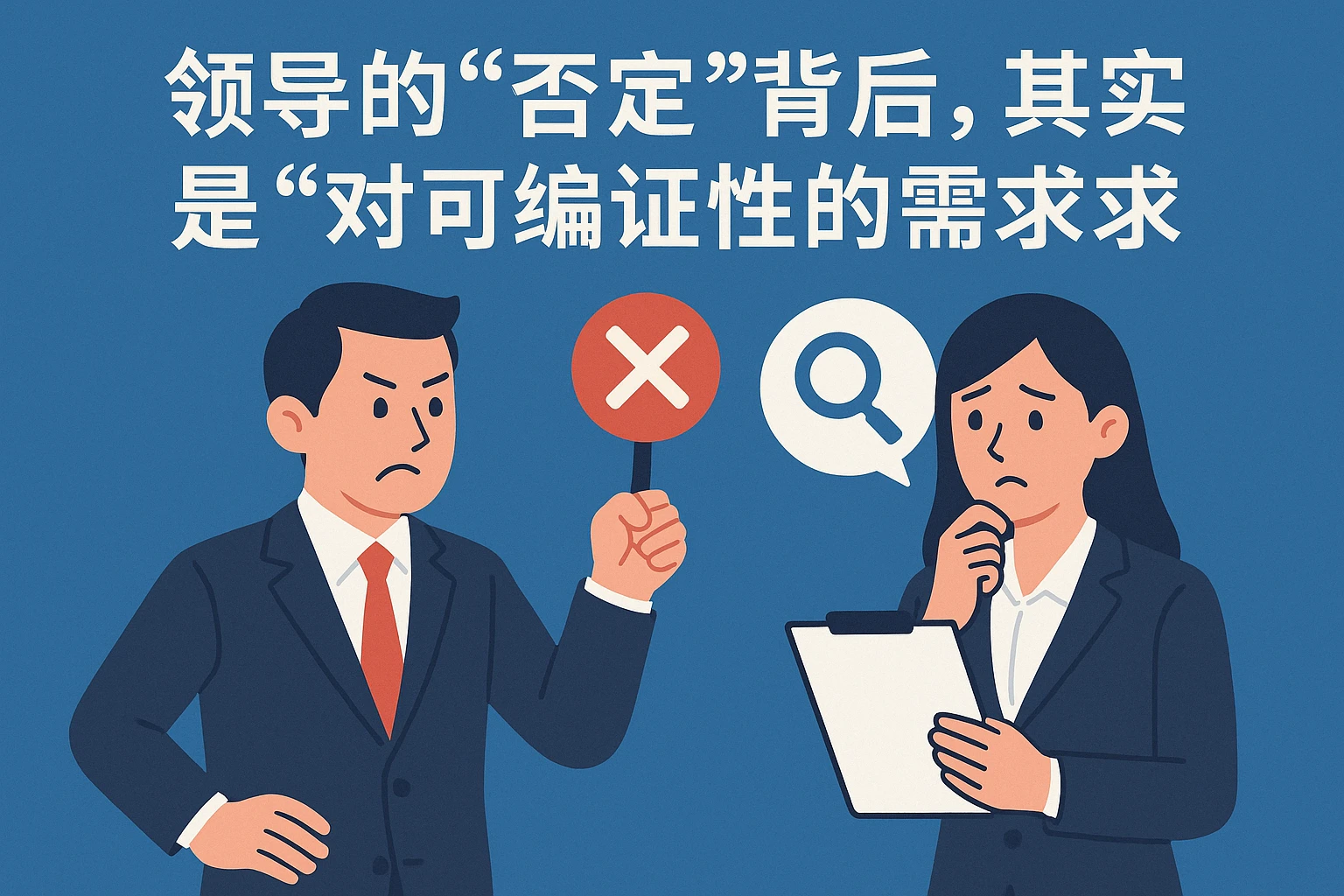 2. 领导的“否定”背后，其实是“对可验证性的需求”